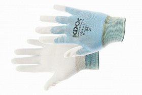 CERVA - BALANCE BLUE rukavice nylonové nebeská modř - velikost 9